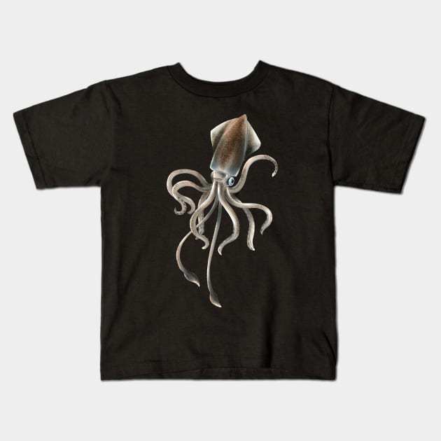 Squid Kids T-Shirt by piefanart